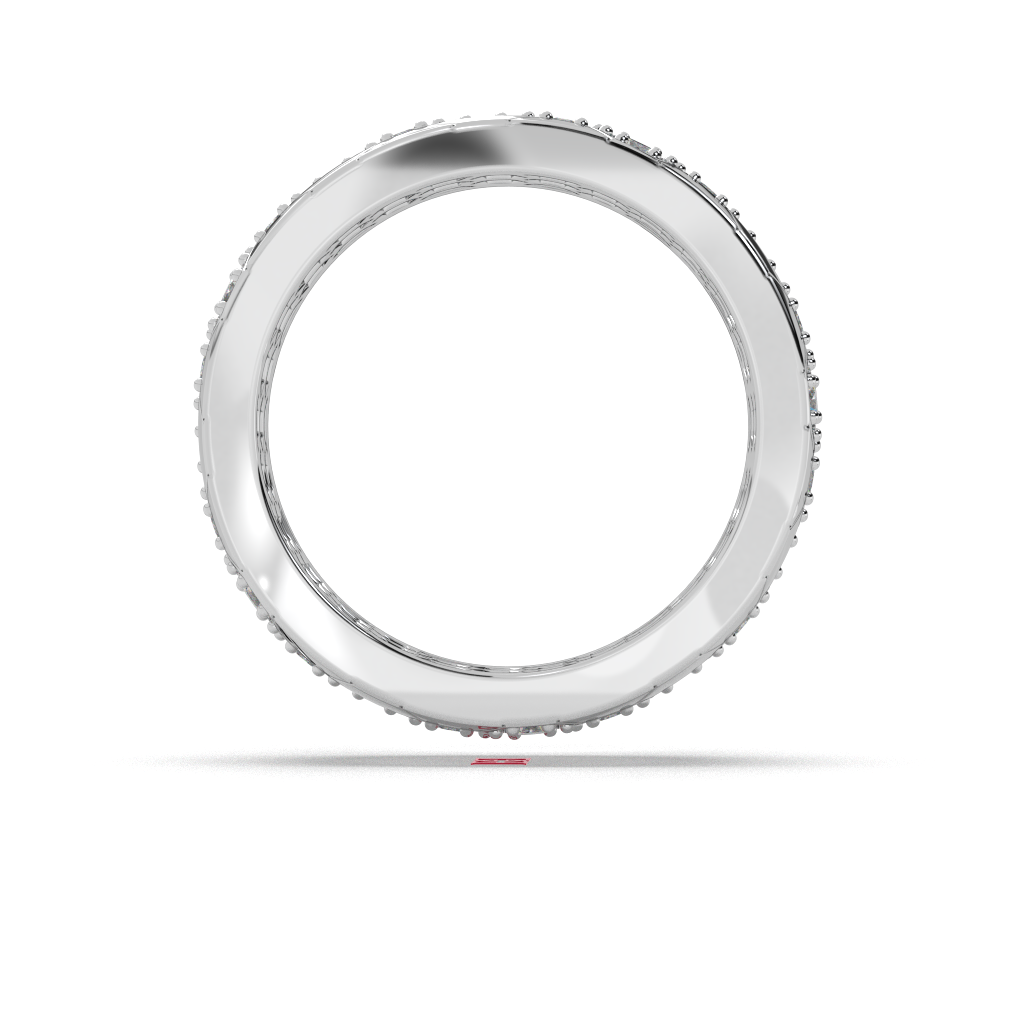 Honeycomb Diamond Band Ring | 925 Sterling Silver Unisex Jewelry