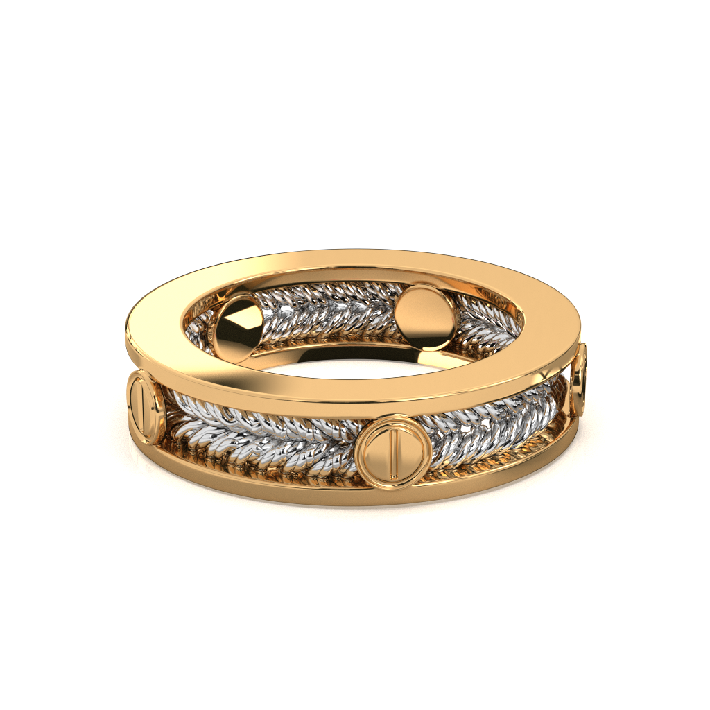 Silver Plated Statement Ring | Modern Unisex Band