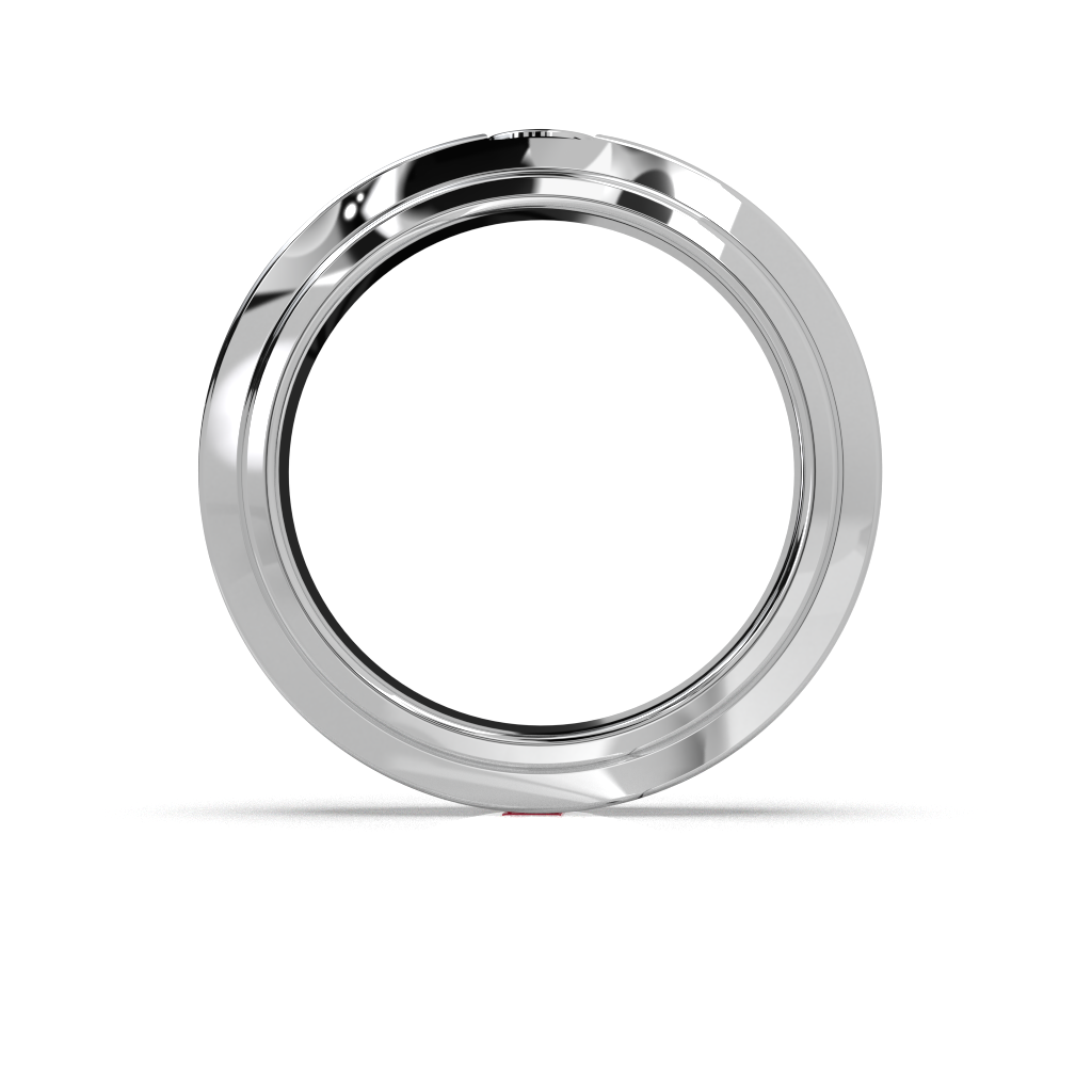 Sterling Silver Diamond Band Ring, Modern Eternity Design