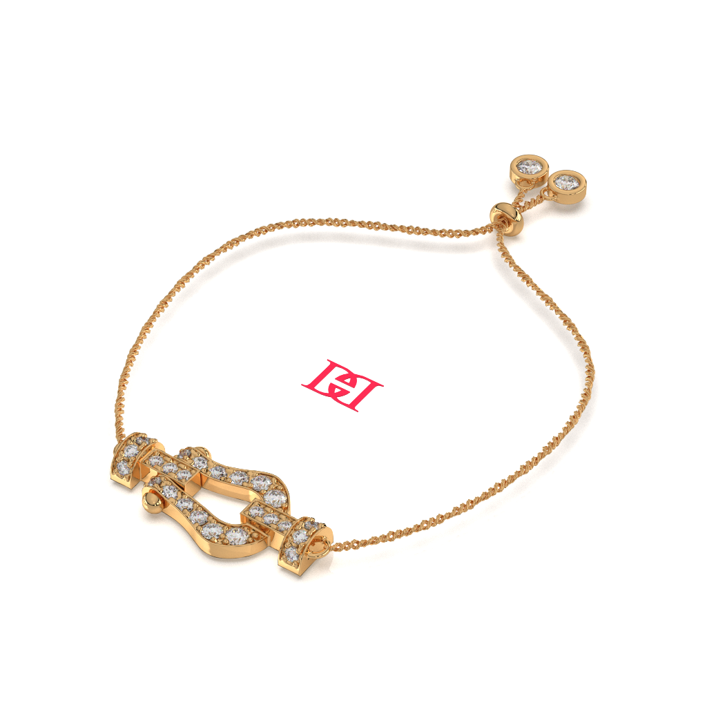 Luxury 925 Sterling Silver Diamond Adjustable Bracelet, Designer Fine Jewelry Bracelet for Women, Elegant Diamond Gift