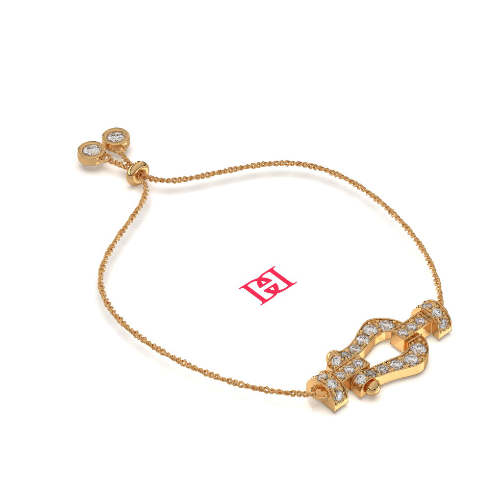 Luxury 925 Sterling Silver Diamond Adjustable Bracelet, Designer Fine Jewelry Bracelet for Women, Elegant Diamond Gift