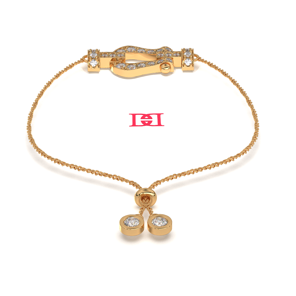 Luxury 925 Sterling Silver Diamond Adjustable Bracelet, Designer Fine Jewelry Bracelet for Women, Elegant Diamond Gift