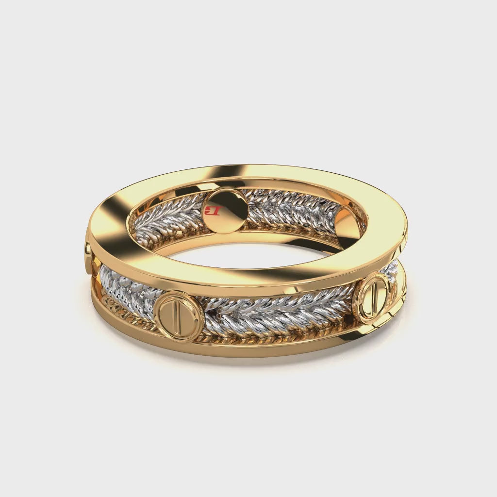 Silver Plated Statement Ring | Modern Unisex Band