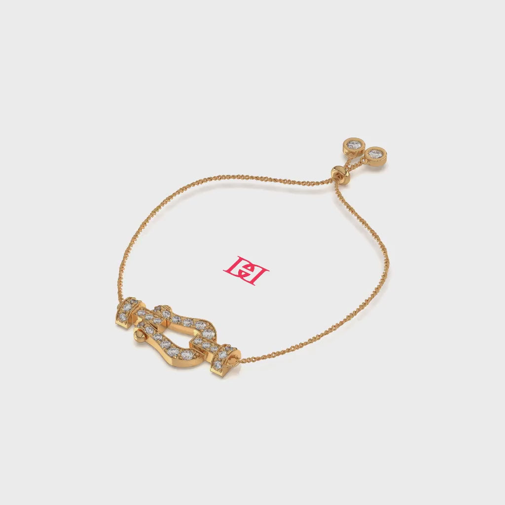 Luxury 925 Sterling Silver Diamond Adjustable Bracelet, Designer Fine Jewelry Bracelet for Women, Elegant Diamond Gift